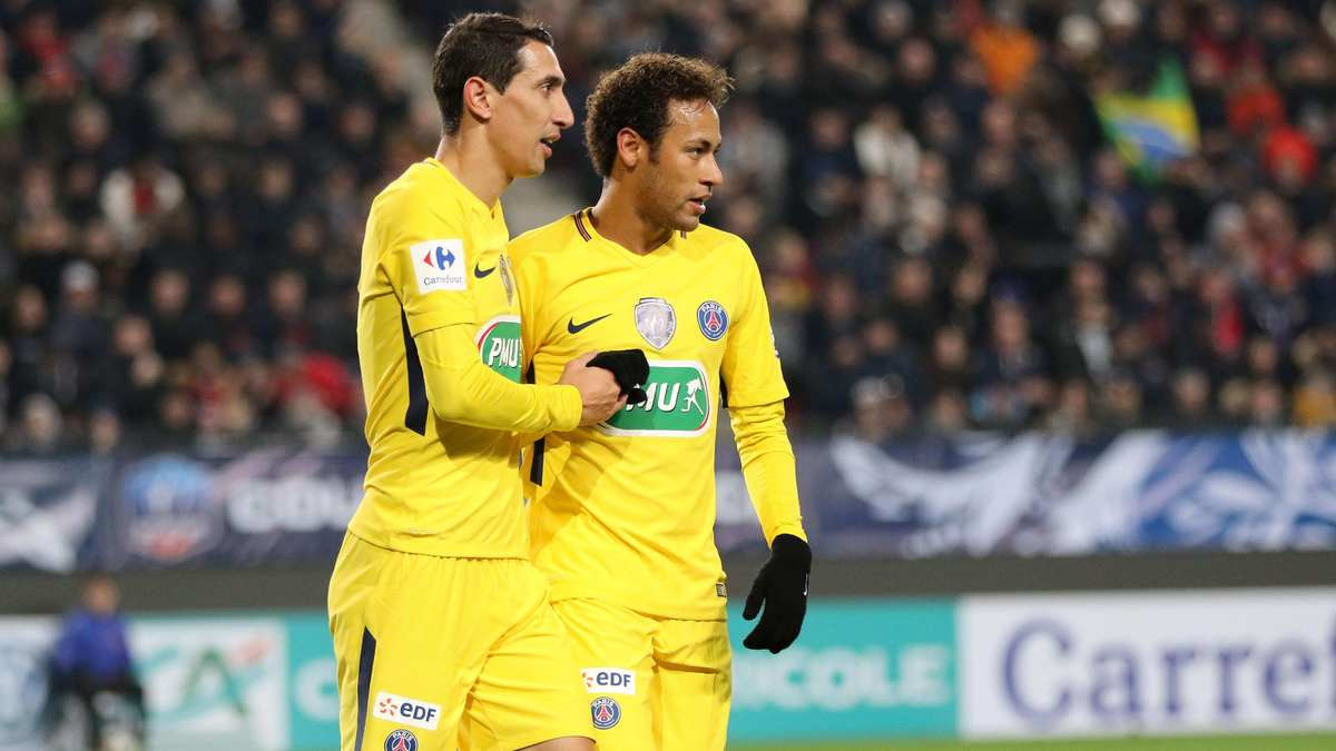 PSG Neymar Senflamme Totalement Pour Angel Di Maria Le10sport