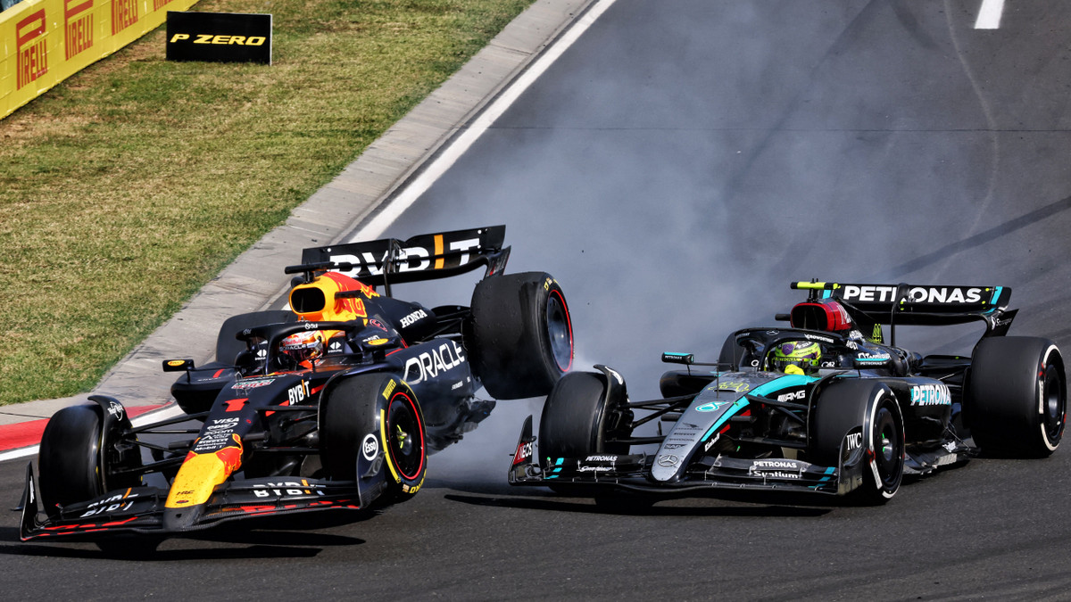 F1 - GP de Hongrie : Collision à Budapest, Verstappen accuse Hamilton ...