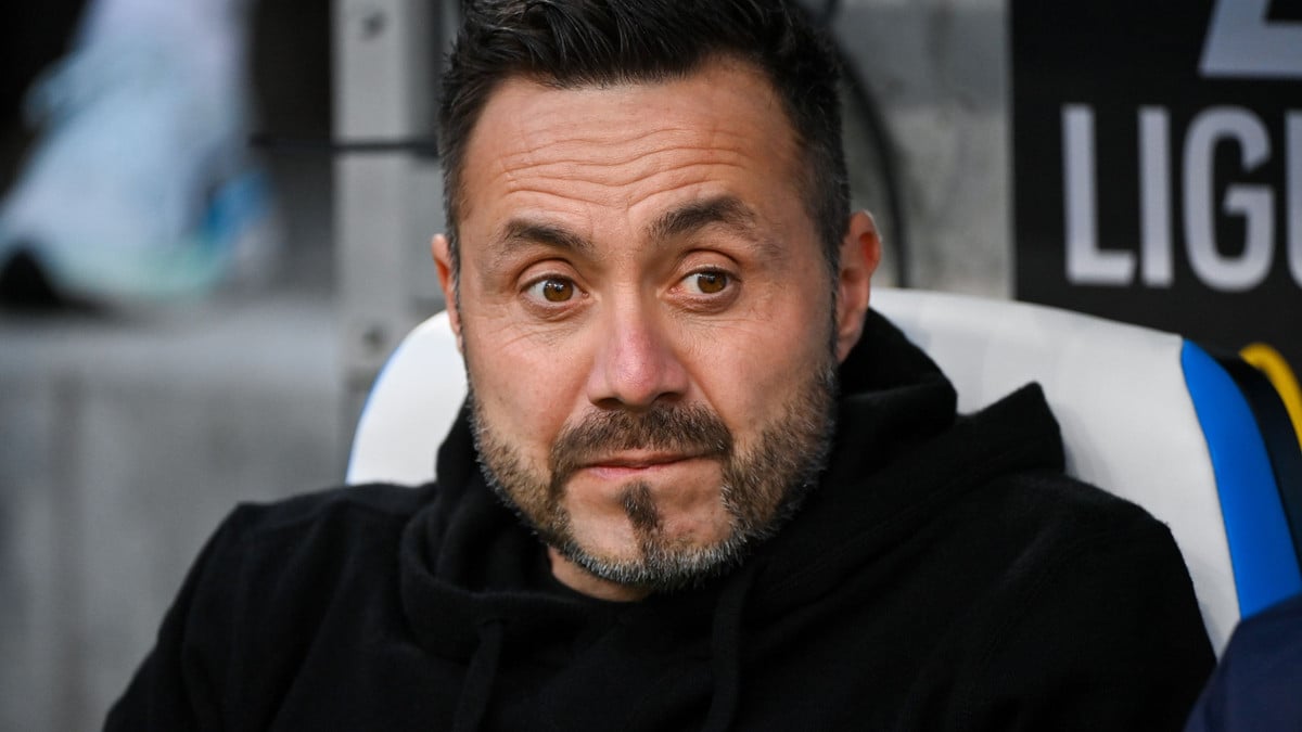 OM : De Zerbi se fait tacler en direct !