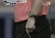 Larbitre qui se la joue boxeur