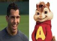 Tevez la meme coupe quAlvin
