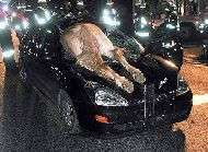 Un cheval detruit la caisse de Kuyt