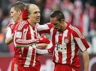 Ribery et Robben plus rapides que Bolt