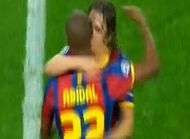 Lovation du Camp Nou a Abidal