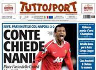 La Juventus et lInter se battent pour Nani