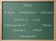 Tableau noir OM Lucho et Amalfitano incompatibles