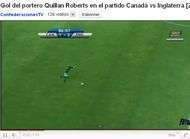 Un gardien marque dune frappe de 60 metres