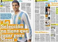 Pastore jaloux de Messi