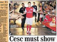 Wilshere Cesc doit agir comme un homme