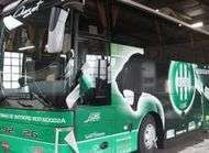 ASSE pas de blessés mais un bus caillassé