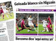 Real Benzema encense par la presse espagnole