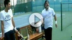 Maradona donne la leçon à Djokovic !