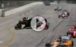 Un accident impressionnant en IndyCar !