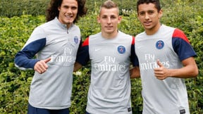 PSG : Les images du premier entraînement de Cavani, Digne et Marquinhos