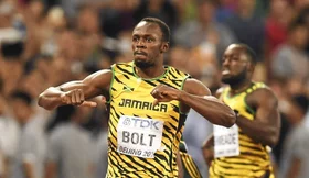 Athlétisme : Usain Bolt et le KFC après la finale du 100 m…