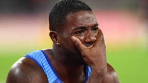 Athlétisme - Mondiaux : La joie de Justin Gatlin après son sacre sur 100 mètres !