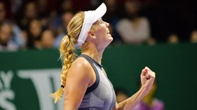 Tennis : La joie de Caroline Wozniacki après son sacre au Masters de Singapour !