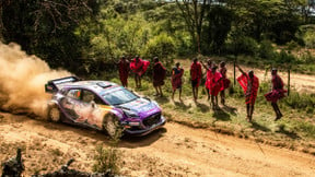 L'énorme frayeur de Sébastien Loeb... avec une girafe et un zèbre (vidéo)