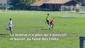 Fail : Le gardien de but de Salles (Gironde) se rate complètement (vidéo) !