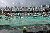 La pluie retarde le debut des matches a Roland Garros