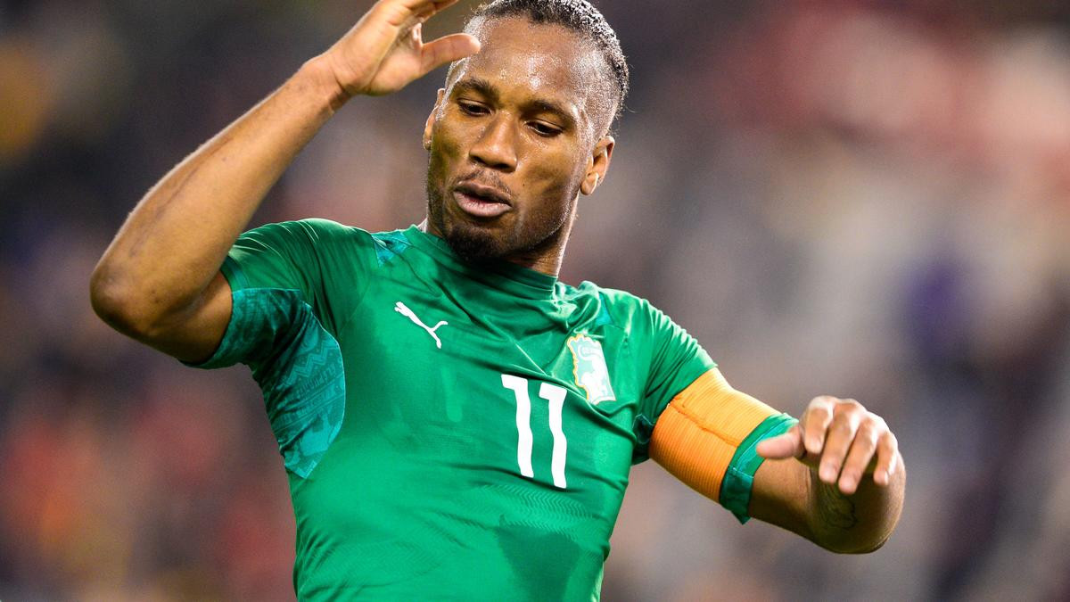 Flocage Officiel Côte D'Ivoire – Drogba, 2014/2016, Third Vert, Neuf