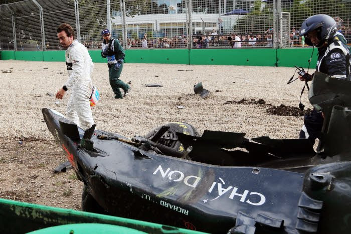 Formule1 | Formule 1 : L'accident de Fernando Alonso ...