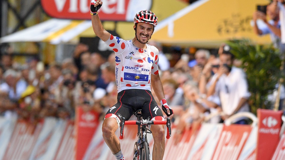 Cyclisme Tour de France La joie de Julian Alaphilippe après sa